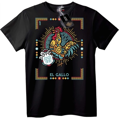 NOONEBRAND Тениска El Gallo Петел - XS, Black