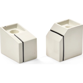 Serax Silos Свещници за класически свещи, бели, 2 бр (B7325302-001)