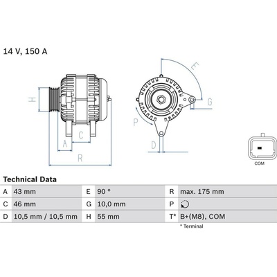Generátor BOSCH 0 986 082 240