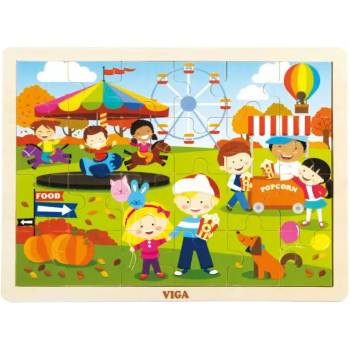 Viga Toys Детски пъзел Viga - Есен, 24 части (51271)