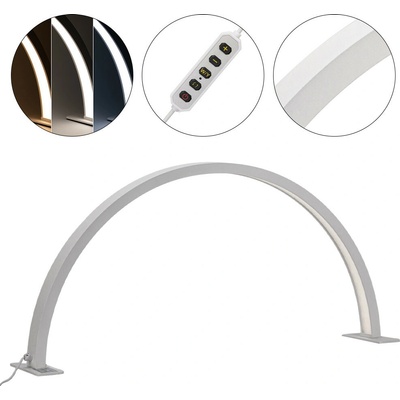 ERANTI Kozmetická stolná lampa biela 35W LED L HQ-75X