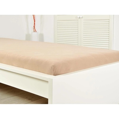 B.E.S. Petrovice Prostěradlo Jersey bavlna IDEAL Kávové 180x200