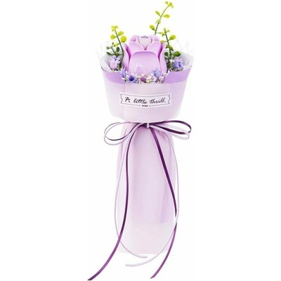ROBOTIME Roker Floral Art: 3D puzzle Fialová ruža 54 ks