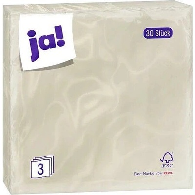 Ja! Servietten Champagner 30ks 33x33cm