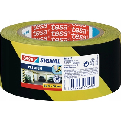 Tesa značiace páska 50 mm x 66 m čierna/žltá