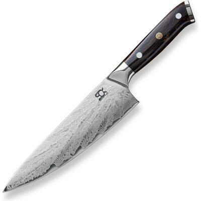 Damaškový kuchařský nůž SOK Black Widow 205 mm