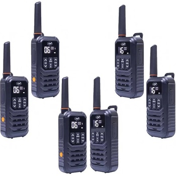 PNI PNI-R80-6 Waterproof PMR Radio Kit 6-Pack IP67 SOS 10km (PNI-R80-6)