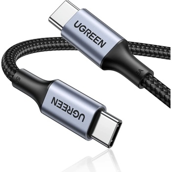 UGREEN Кабел Ugreen US316, от USB C(м) към USB C(м), 0.5m, 100W, черен (UGREEN-20478)