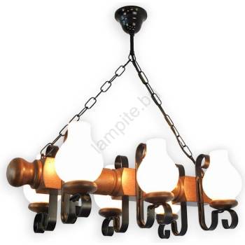 Brilagi - Пендел RUSTIC 6xE14/40W/230V бук/орех (BG2020)