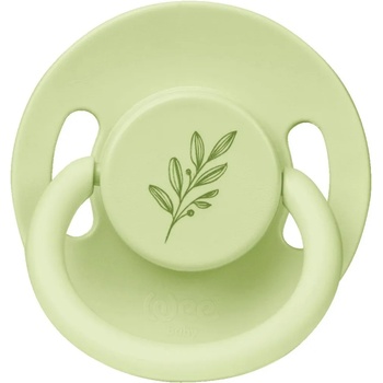 Wee Baby Каучукова залъгалка Wee Baby - Baby Pure, 0-6 месеца, зелена (698)