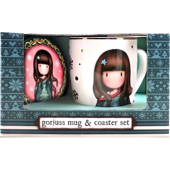 Santoro gorjuss Комплект чаша с подложка Santoro Gorjuss - Merry and Bright, Cosy (1168GJ04)