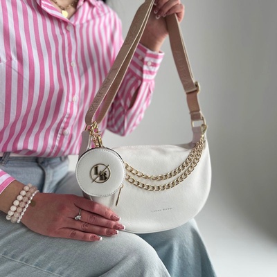Laura Biaggi crossbody kabelka DX-JS305-white Biela