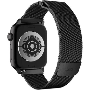 Uniq Стоманена, неръждаема каишка за Apple Watch 42мм, 44мм, 45мм, Ultra, Ultra 2, Ultra 3 49мм - Uniq Dante Milanese Magnetic Stainless Steel Band (тъмносив) (UNIQ-44MM-DANGRP)