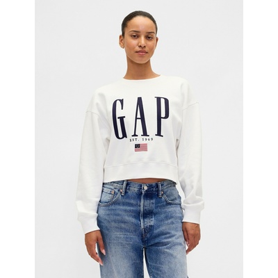 GAP Oversize суитшърт с лого VintageSoft GAP GAP | Byal | ЖЕНИ | XXS