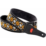 RightOnStraps Legend Casino Beige/Blanco/Negro, /Jacquard Колан за китара (LEGEND-CASINO)