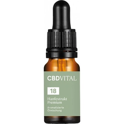 CBD Vital CBD konopný olej prírodný prémium 1800 mg 18% 10 ml