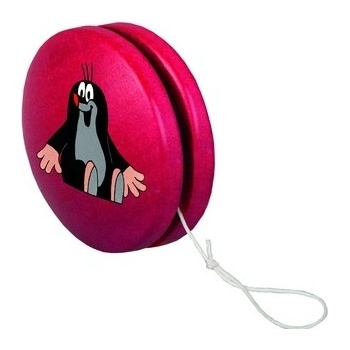 DETOA Albrechtice s.r.o. Dřevěné hry Jojo červené s Krtkem sedícím