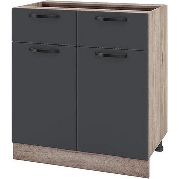 ИРИМ Долен кухненски шкаф Сити АРФ-Карбон мат-11-26 80 см