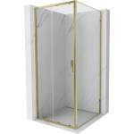 Mexen Exo плъзгаща се душ кабина 90 x 90 см, прозрачна, златна - 8151-090-090-50-00 (8151-090-090-50-00)