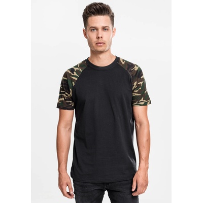 Urban Classics Мъжка тениска Urban Classics с ръкави тип регланUB-TB639-00565 - Черен, размер 2XL