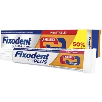 FIXODENT Фиксиращ Дуо крем за зъбни протези без вкус , FIXODENT Pro Plus Duo Action Denture Fixative Cream 60gr