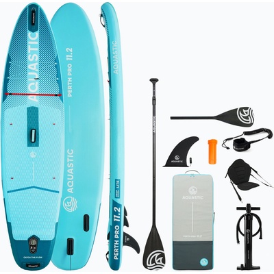 HAJDU Комплект надуваема дъска SUP Perth Pro 11'2" allround зелен