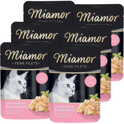 Miamor Feine Filets filety z tuňáka s krabem 6 x 100 g