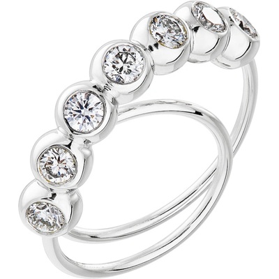 Tiami Prsten z bílého zlata s diamanty COOOLATE 7 RCUW20002