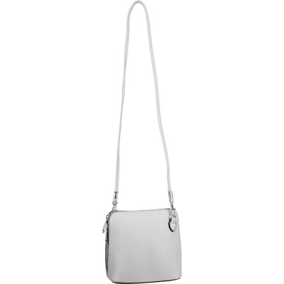 LINA dámska crossbody koženková kabelka Sivá