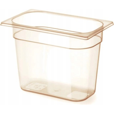 Hendi GN 1/4 kontejner, odolný proti vysokým teplotám, HENDI, GN 1/4, 1,7L, Průhledná, 265x162x(H)65mm