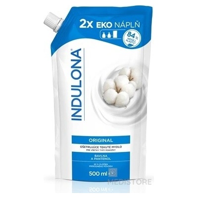 Indulona tekuté mydlo original náhradná náplň 1x500 ml
