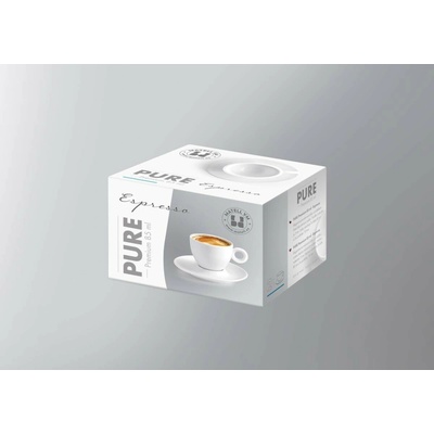 Kinekus Šálka s podšálkou PURE Premium 2+ 2 x 85 ml