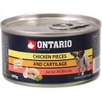 ONTARIO Консерва ONTARIO Junior за кучета, парченца пиле + хрущяли, 200г