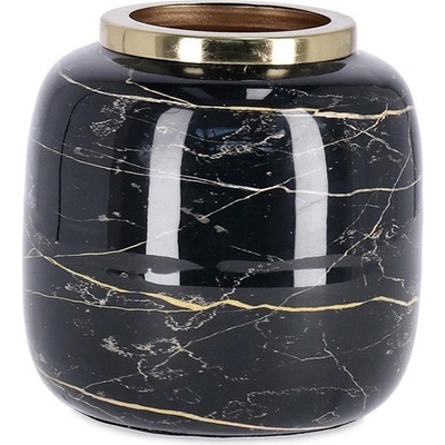 Bizzotto ДЕКОРАТИВНА ВАЗА marsha 13x13 ЧЕРНА (0185286)