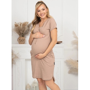 Materská nočná košeľa Mona Cappuccino