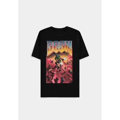 DOOM Classic Boxart Men's Short Sleeved T-Shirt black