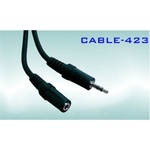 Royal Кабел Royal CABLE-423/5 H 3.5 stereo M/F, от 1x 3.5mm TRS(м) към 1x 3.5mm TRS(ж), 5m, черен, никелирани конектори