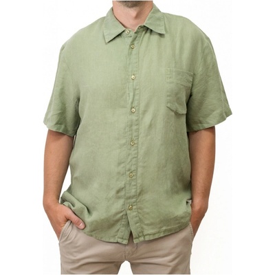 Evei l'anová košeľa s krátkym rukávom zelená