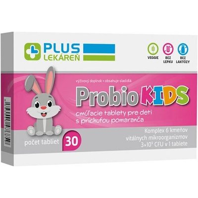 Plus Lekáreň Probio KIDS pomaranč 30 tabliet