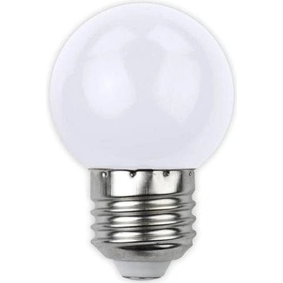 Avide Barevná LED žárovka E27 1W 30lm bílá ABDLG45-1W-W
