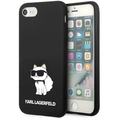 KARL LAGERFELD Karl Lagerfeld KLHCI8SNCHBCK Silicone Choupette калъф за Apple iPhone SE 2022/SE 2020/8/7, черен (KLD1450)