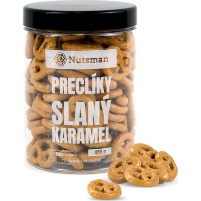 NUTSMAN Preclíky slaný karamel 400 g