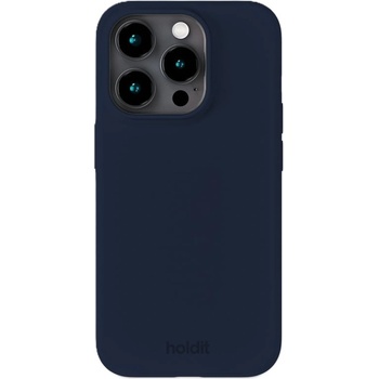 Holdit Гръб Holdit Silicone за iPhone 15 Pro - Midnight Blue