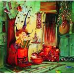 Grafika Art Puzzle - Puzzle François Ruyer - Witch - reading book - 1 000 piese