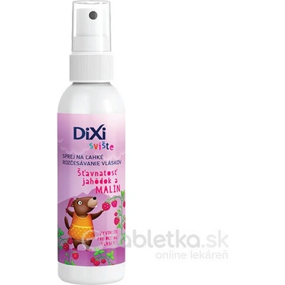 DIXI Svište Šťavnatosť jahôdok a malín sprej pre ľahké rozčesávanie vlasov 150 ml