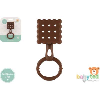 babyted Chrastíček keksík chrastítko silikon 13x5cm