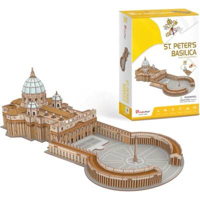 CubicFun 3D пъзел Cubic Fun от 68 части - Базиликата Свети Петър (C244h)