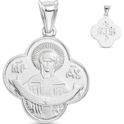 Argento Strieborný prívesok ikona Panny Márie 86123