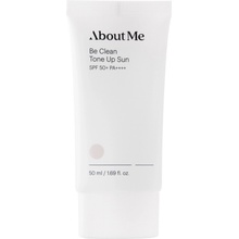 About me Be Clean Tone Up Sun SPF50+ lehký tónovací krém s fyzikálními filtry 50 ml