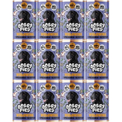Dobry Pies Hovädzie mäso s topinamburmi a rozmarínom 12 x 400 g